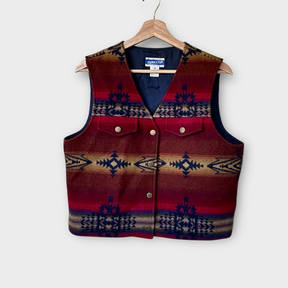 Rare Vintage Pendleton Knockabouts Southwest Wool Vest size 10